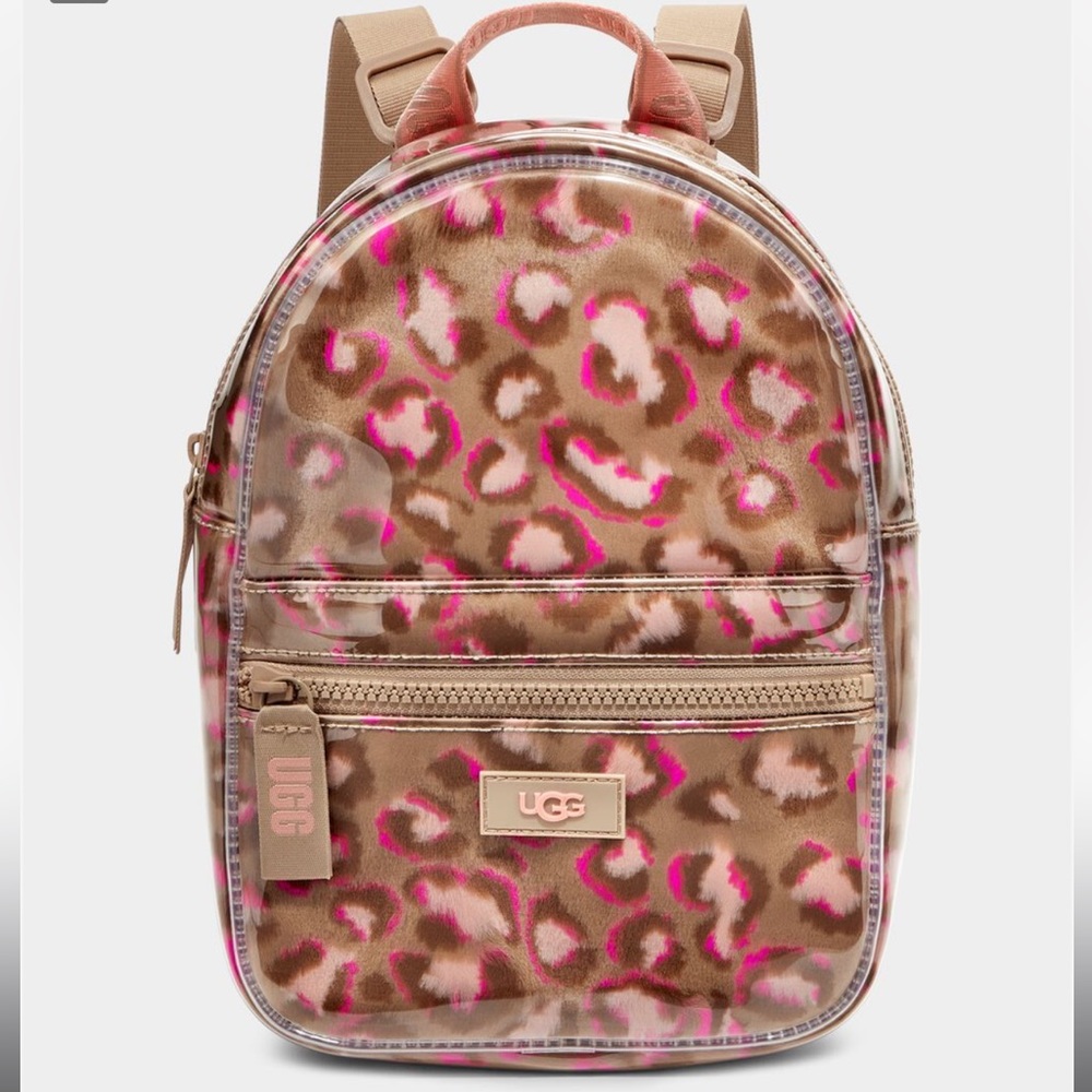 UGG Dannie II Mini Backpack Clear in Starfish Pink Spotty